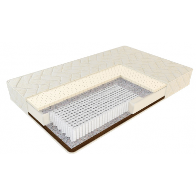 Матрас ''Премиал 8'' с латексом на блоке Multipocket / жёсткость средняя-низкая